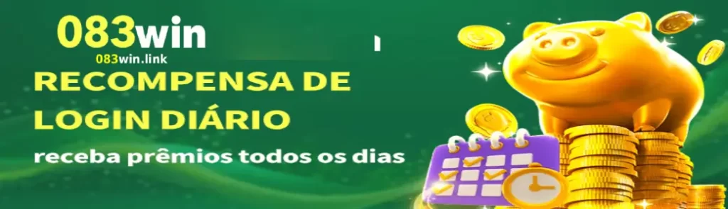 Bônus de datas mensais 083WIN nos dias 8, 18 e 28 com prêmios de até R$ 8.888.