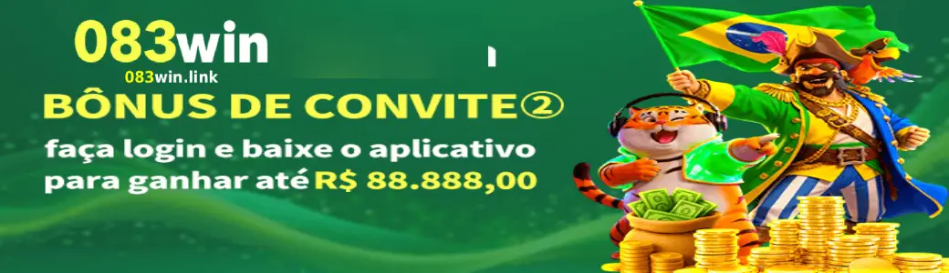 Bônus de datas mensais 083WIN nos dias 8, 18 e 28 com prêmios de até R$ 8.888.