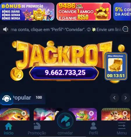 Interface do aplicativo móvel para 083WIN baixar app no Android ou iOS.